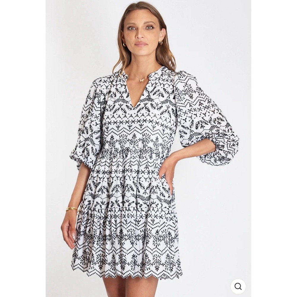 Ruby‎ Yaya Matador Dress Blue Embroidered Eyelet Size 2X